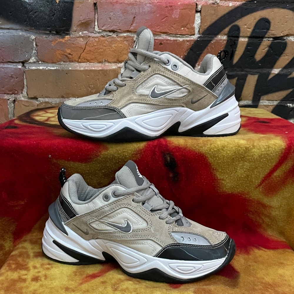 NIKE-men’s 'Atmosphere Grey' M2K TEKNO lace up running sneaker shoes